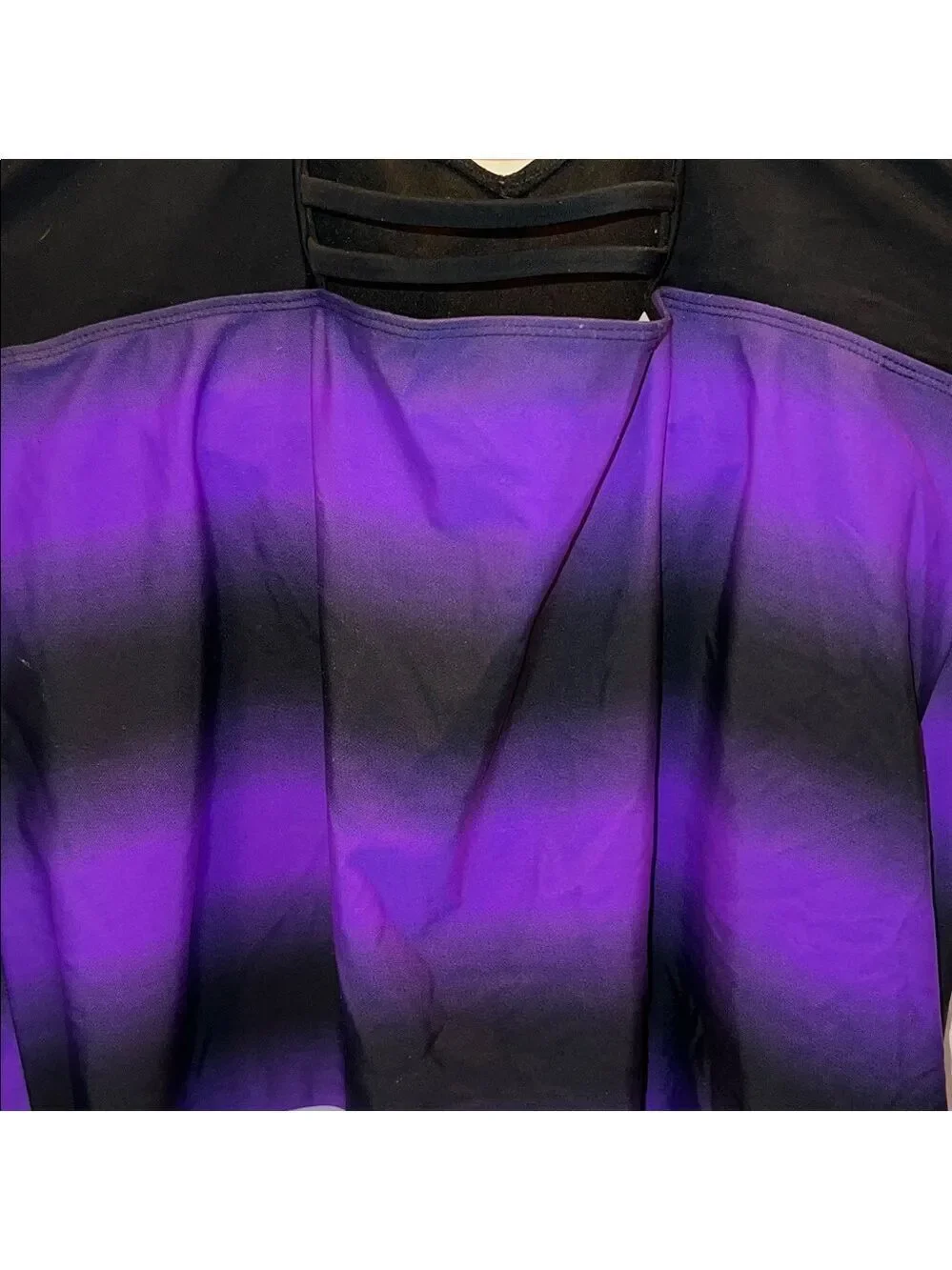 Purple and Black Strappy Swim Top, Plus Size 2X - Picture 7 of 8